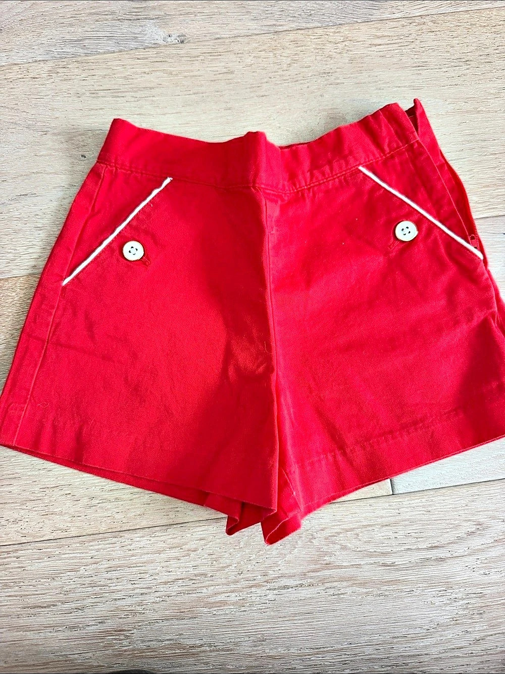 Janie and Jack Red High Waist Shorts Like New